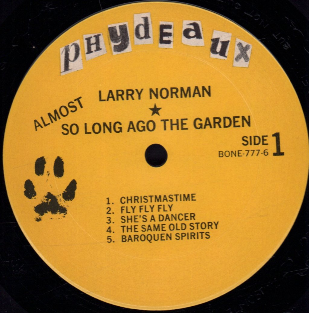 Larry Norman - So Long Ago In The Garden - Lp