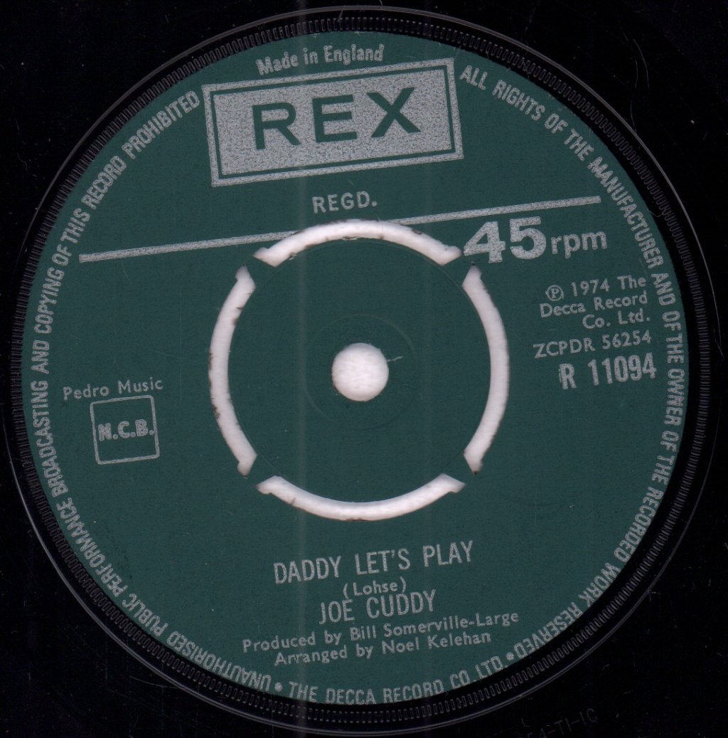Joe Cuddy - Daddy Let's Play - 7 Inch