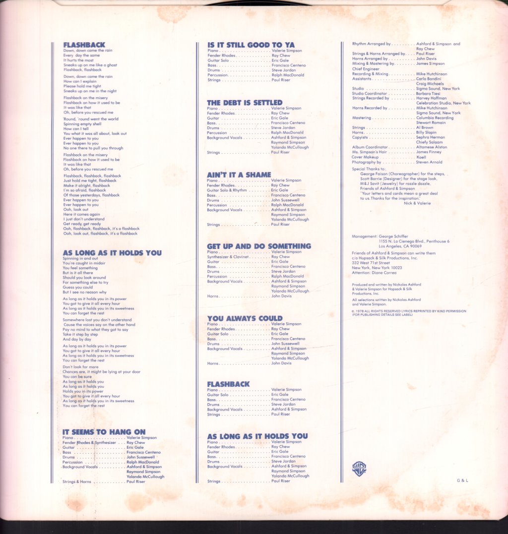 Ashford And Simpson - Is It Still Good To Ya - Lp