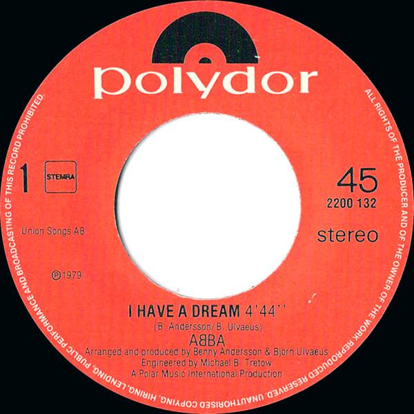 ABBA - I Have A Dream - 7 Inch