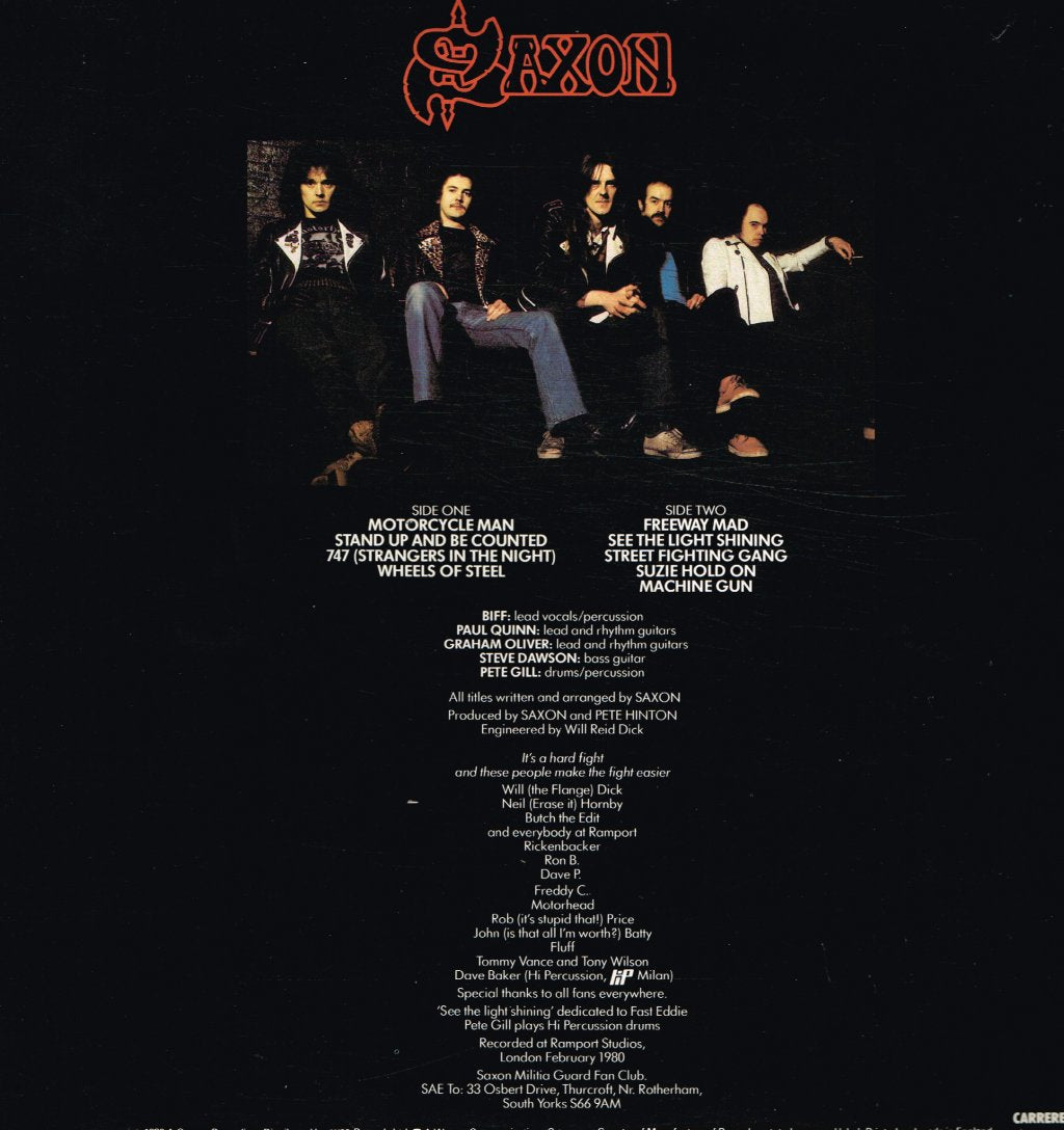 Saxon - Wheels Of Steel - Lp
