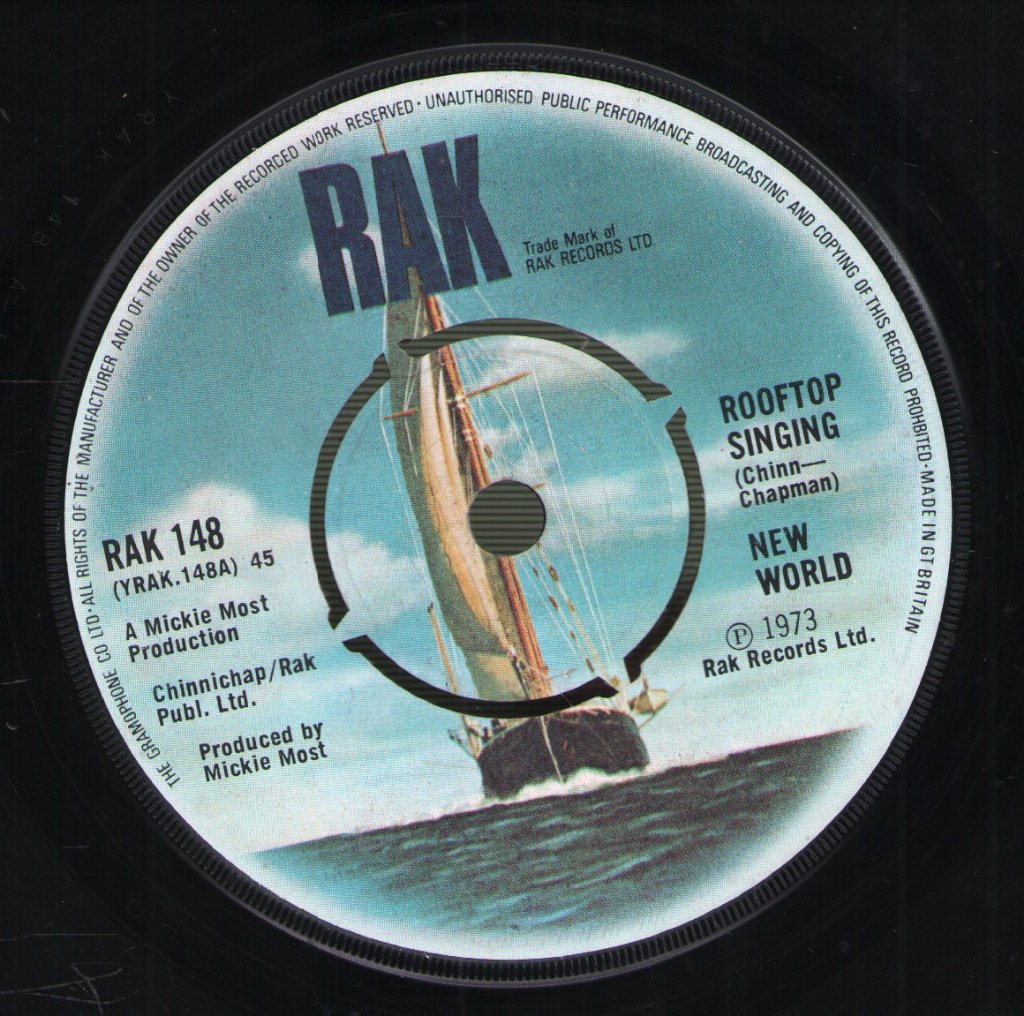 New World - Rooftop Singing - 7 Inch
