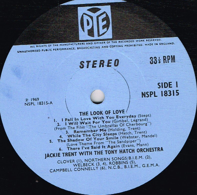 Tony Hatch Orchestra - Look Of Love - Lp