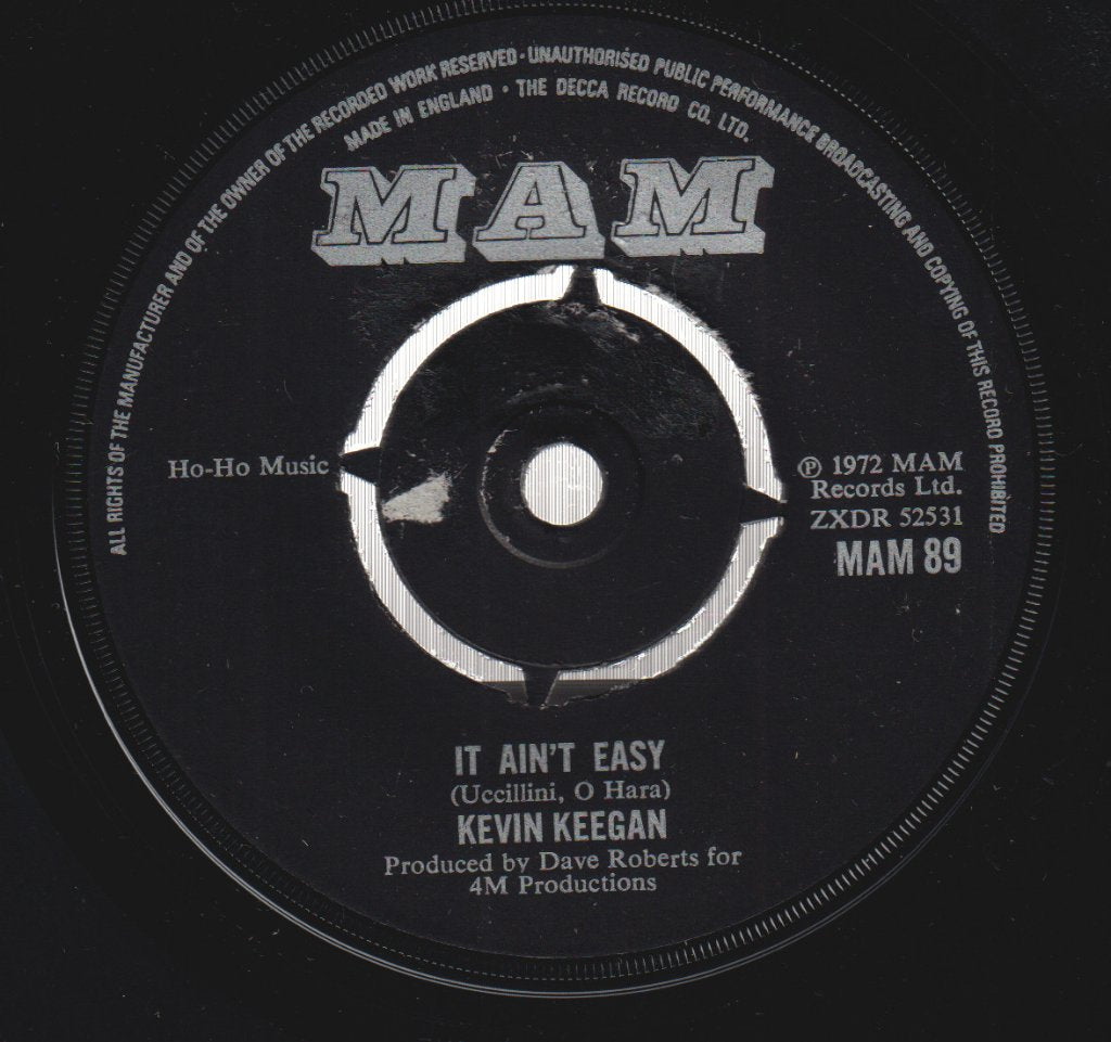 Kevin Keegan - It Ain't Easy - 7 Inch