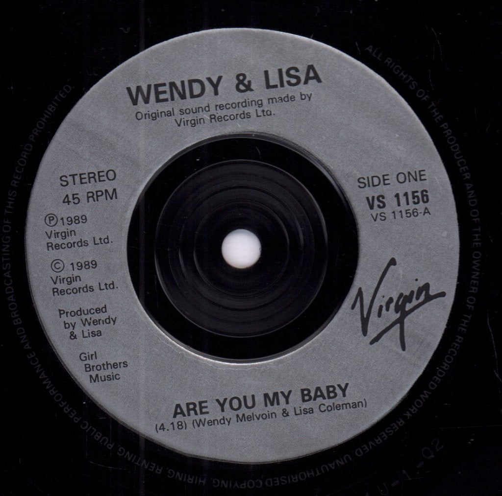 Wendy And Lisa - Are You My Baby - 7 Inch
