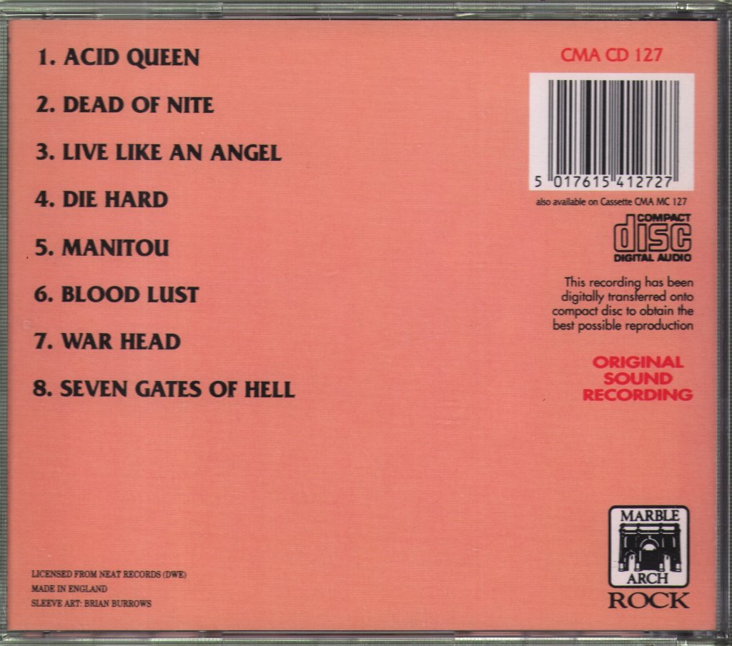 Venom - Acid Queen - Cd