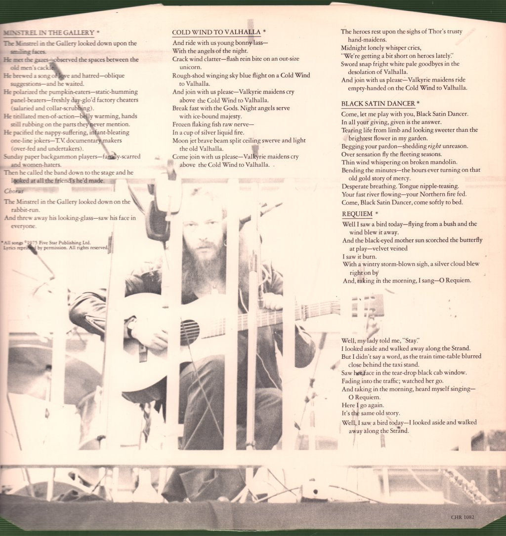 Jethro Tull - Minstrel In The Gallery - Lp