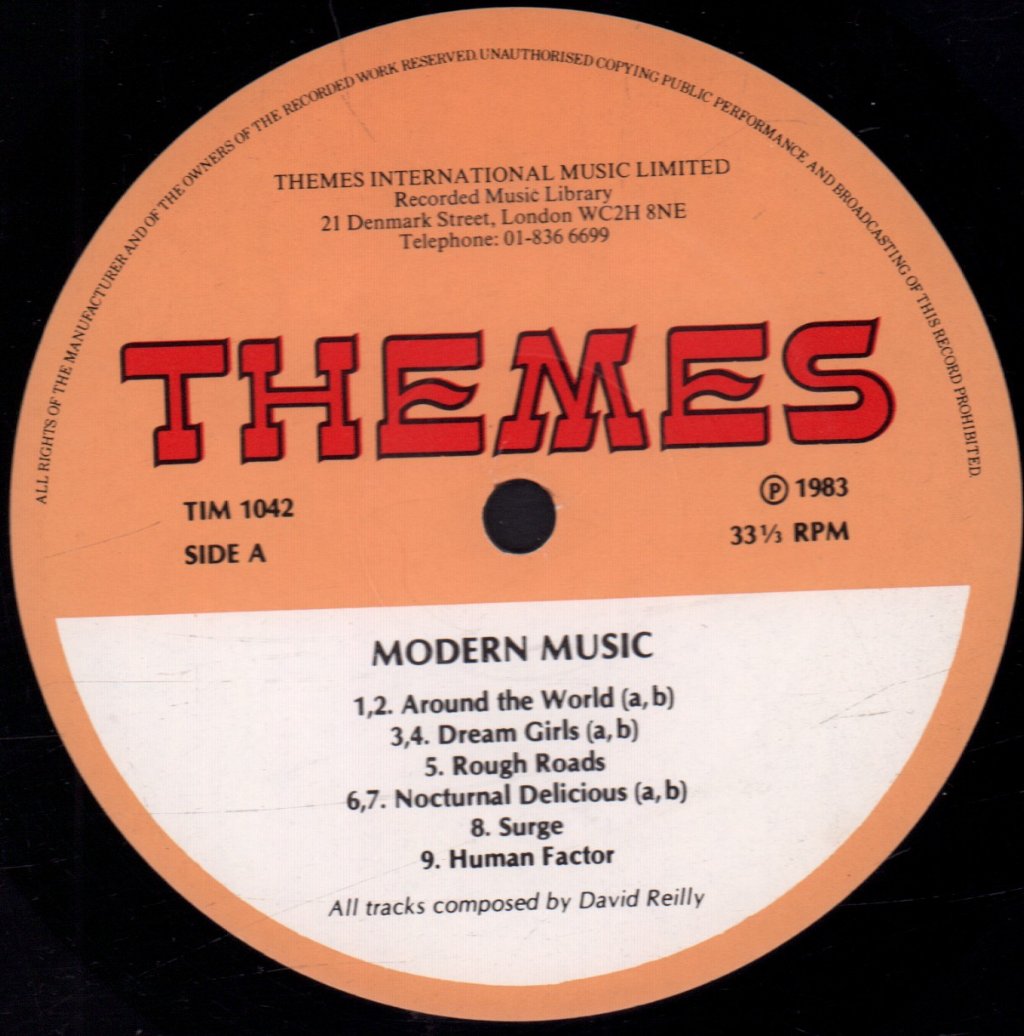 David Reilly - Modern Music In The English Styles - Lp