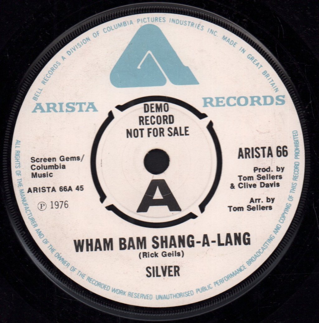 Silver (70'S Group) - Wham Bam Shang-A-Lang - 7 Inch