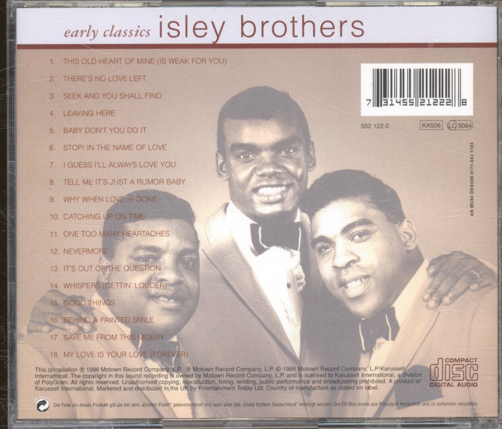 Isley Brothers - Early Classics - Cd