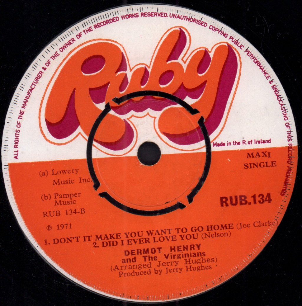 Dermot Henry And The Virginians - Ballyhoe - 7 Inch