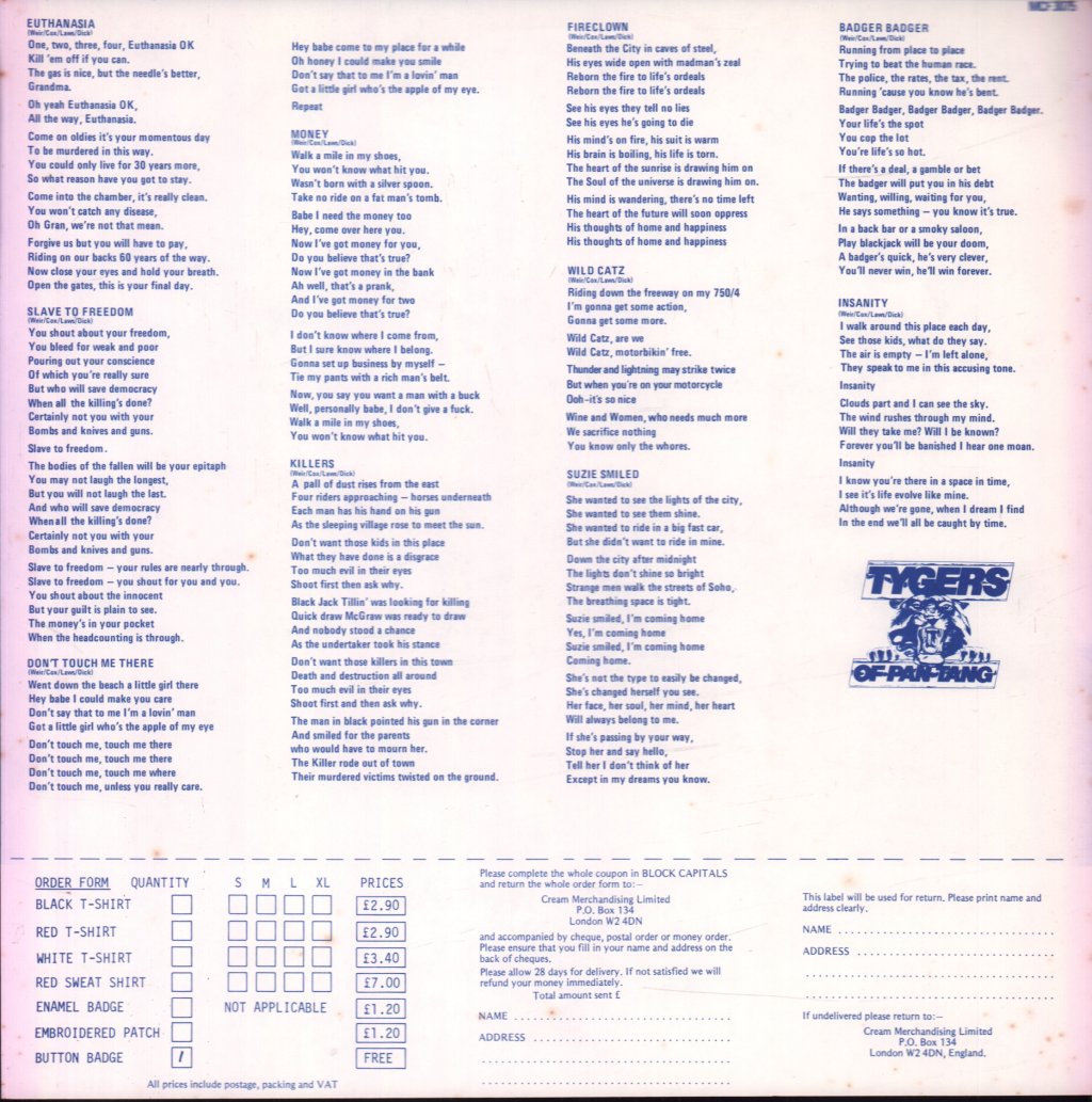 Tygers Of Pan Tang - Wild Cat - Lp