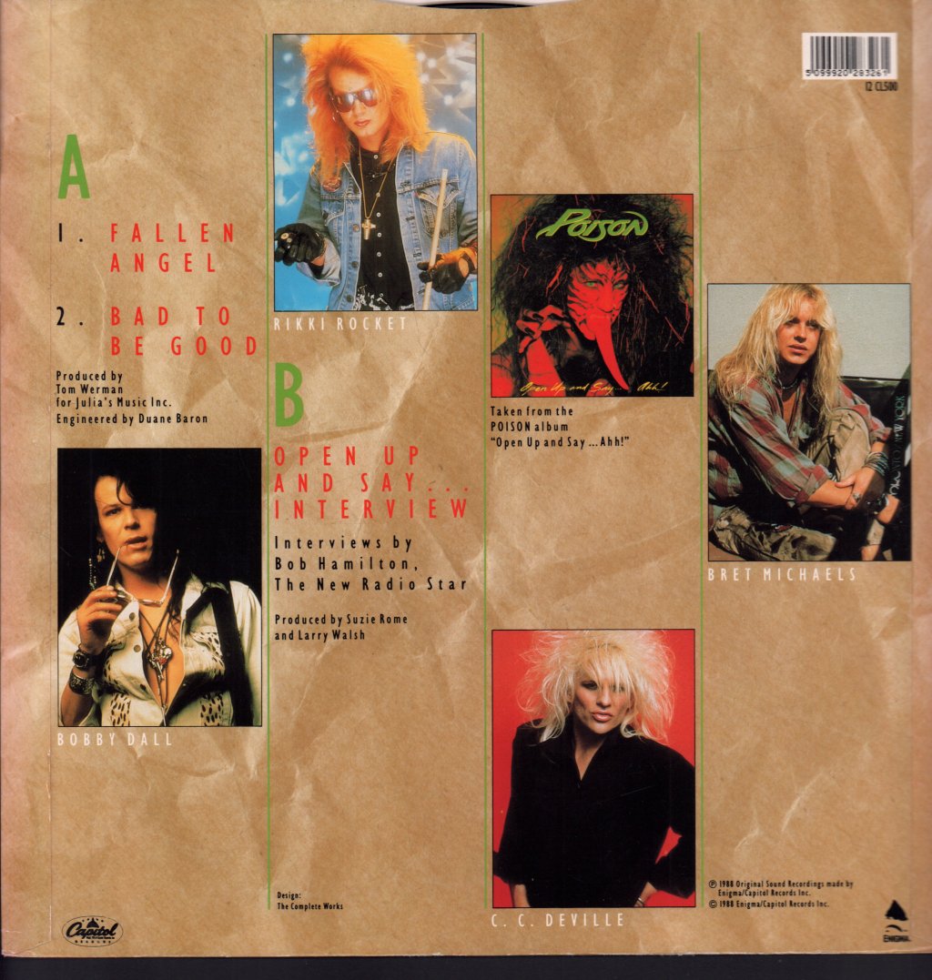 Poison - Fallen Angel - 12 Inch