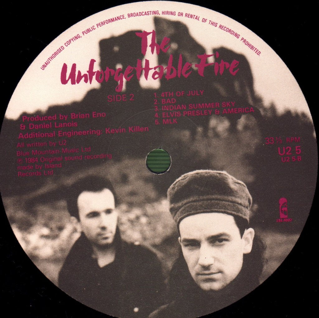 U2 - Unforgettable Fire - Lp