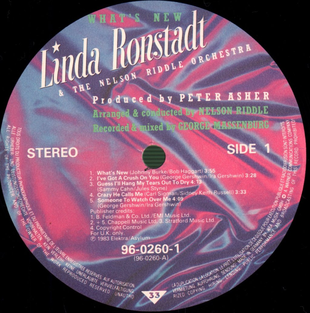 Linda Ronstadt - What's New - Lp