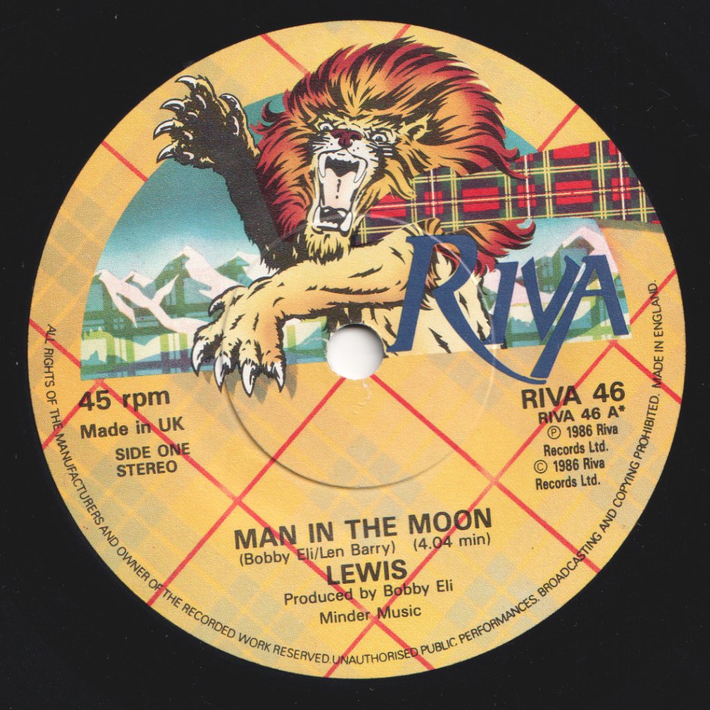 Lewis (Uk 80'S Artist) - Man In The Moon - 7 Inch