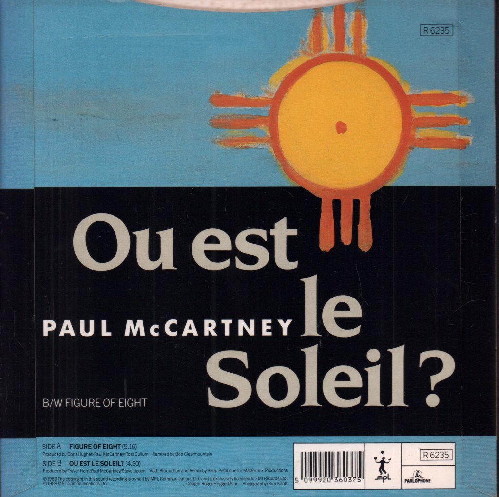 Paul McCartney - Figure Of Eight - 7 Inch