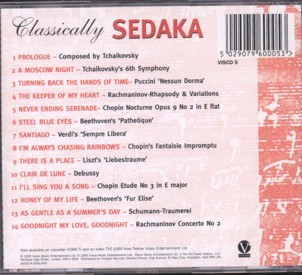 Neil Sedaka - Classically Sedaka - Cd
