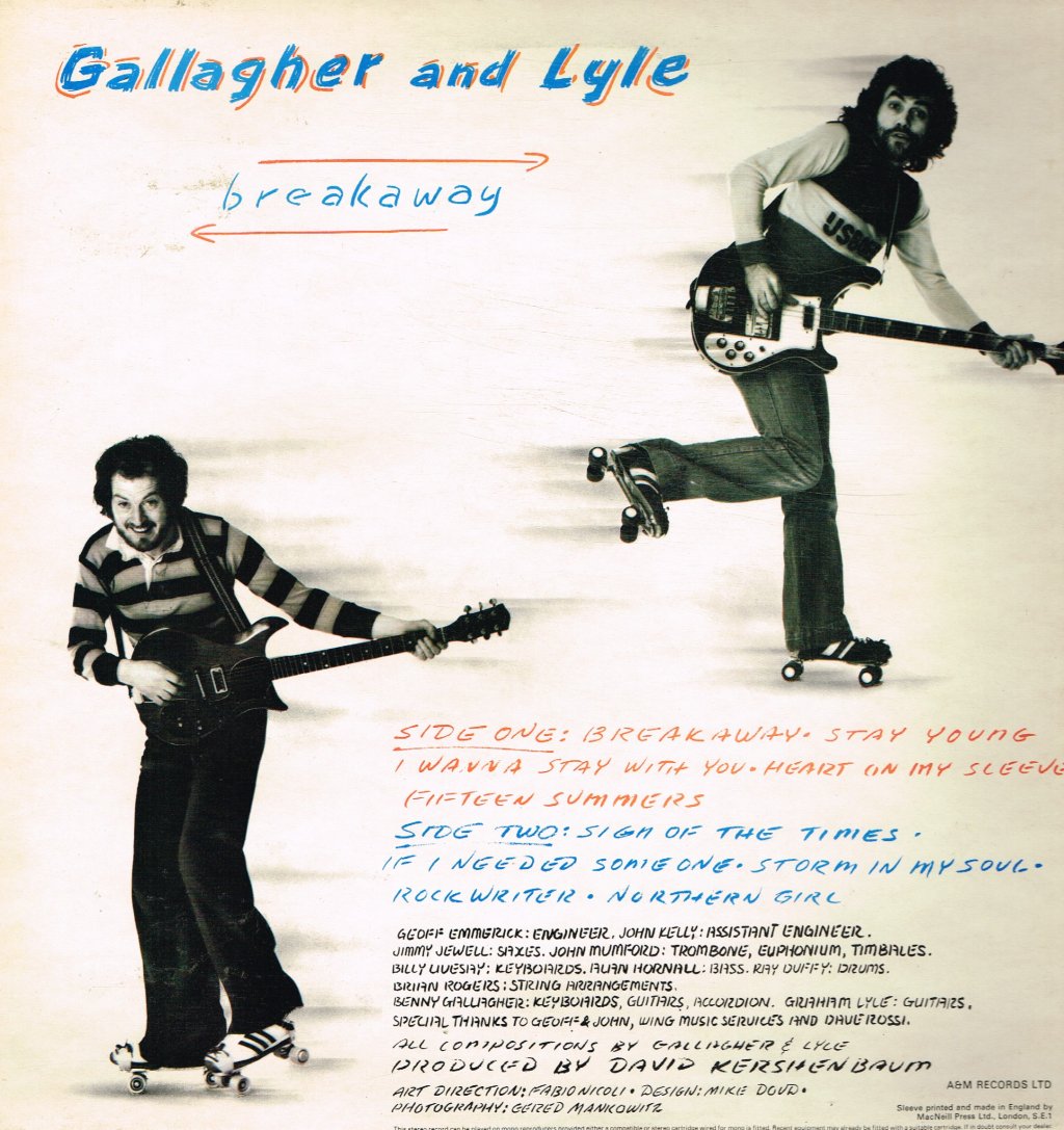 Gallagher And Lyle - Breakaway - Lp