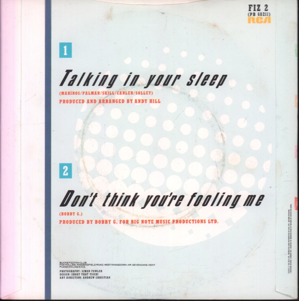 Bucks Fizz - Talking In Your Sleep - 7 Inch