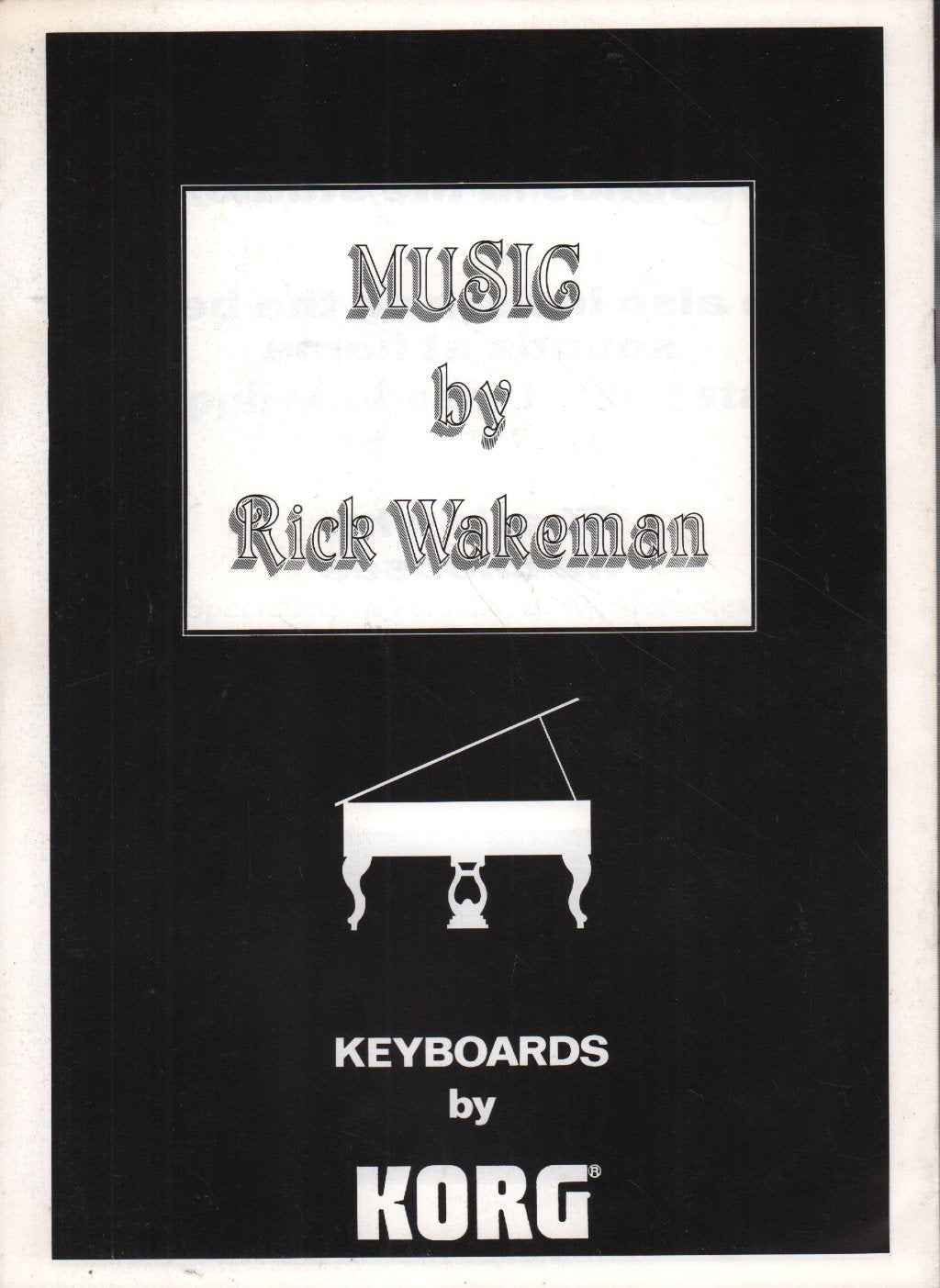 Rick Wakeman - An Intimate Evening With - Tour Programme
