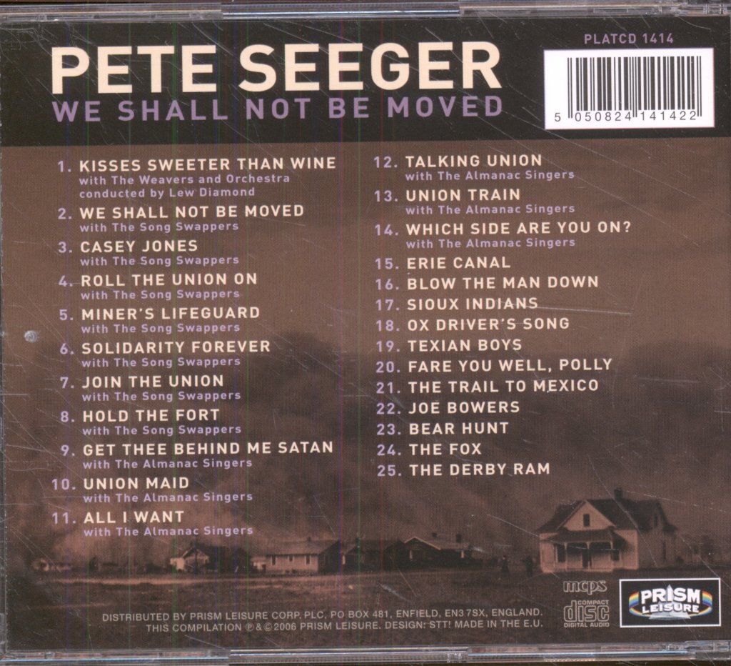 Pete Seeger - We Shall Not Be Moved: 25 Originals From The Pioneer Of Folk - Cd