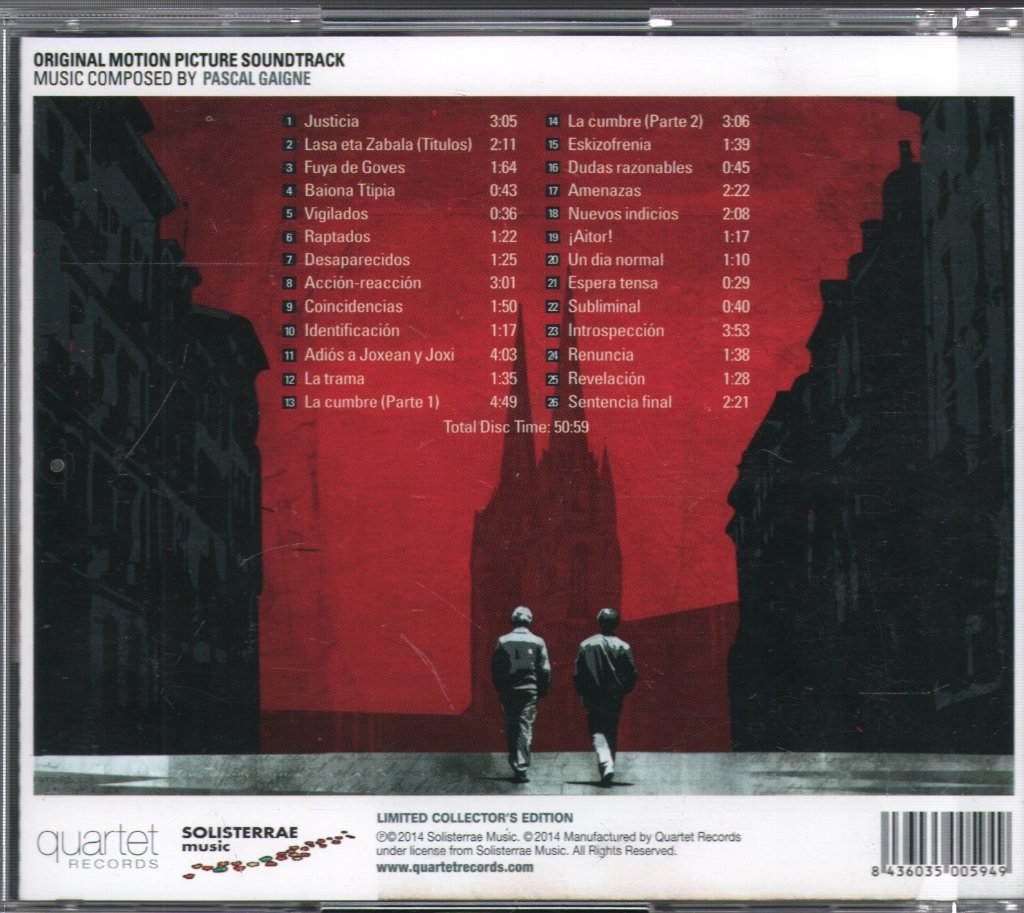 Pascal Gaigne - Lasa Y Zabala (Original Motion Picture Score) - Cd