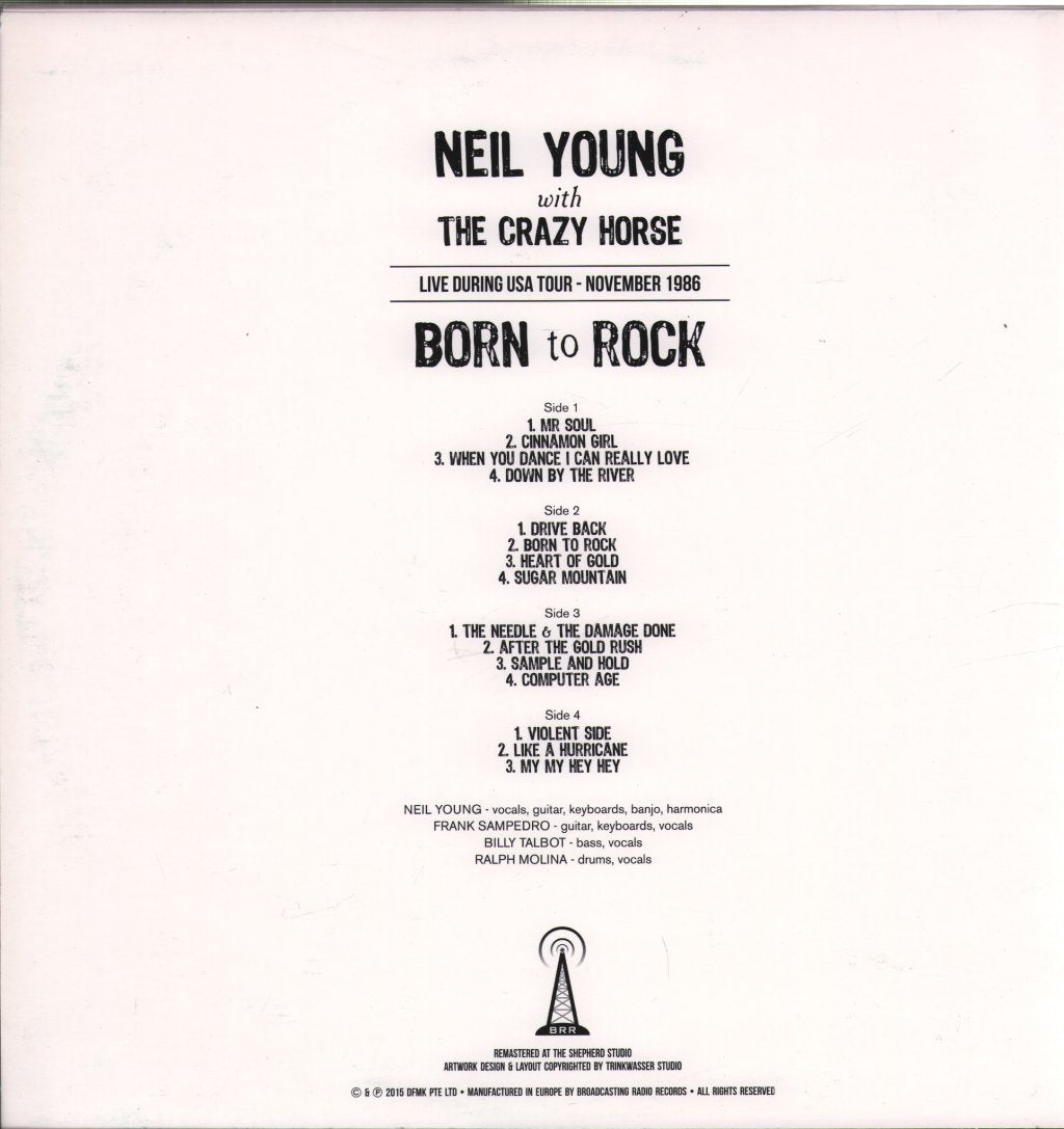 Neil Young - Born To Rock (USA Tour 1986) - Double Lp