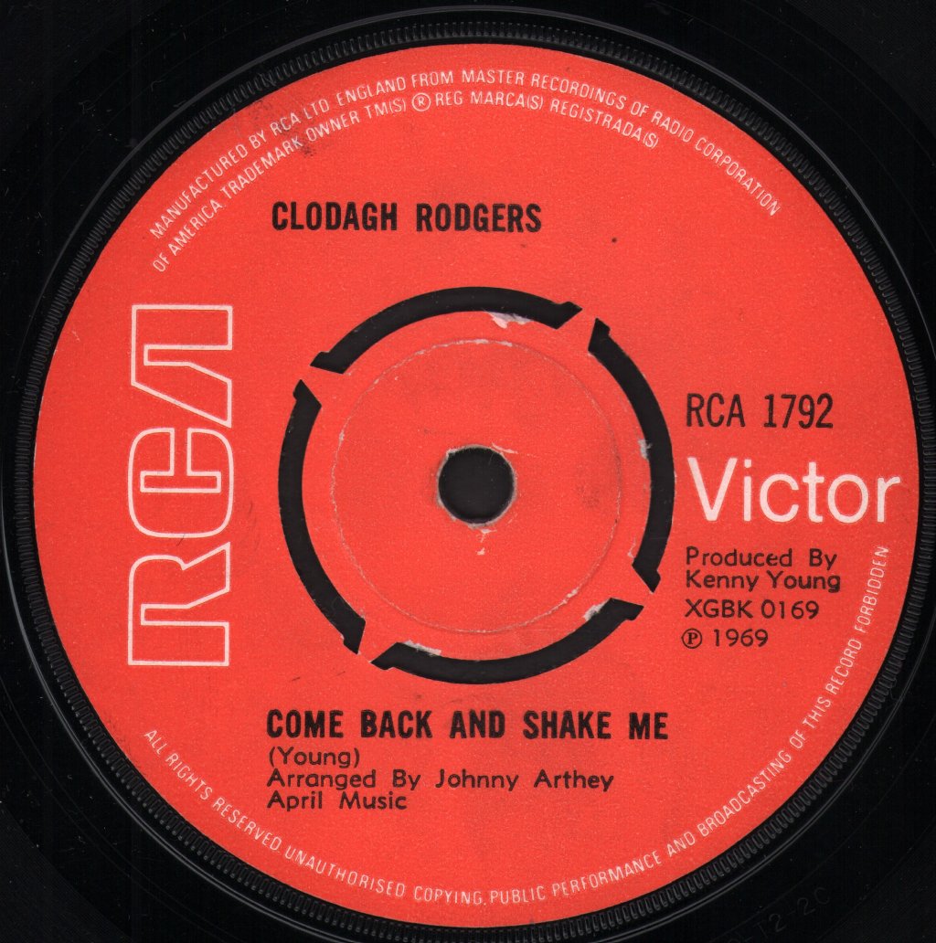 Clodagh Rodgers - Come Back And Shake Me - 7 Inch