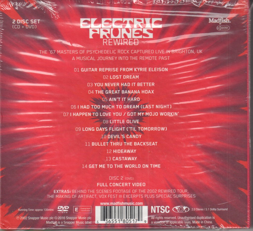 Electric Prunes - Rewired - Cd/Dvd