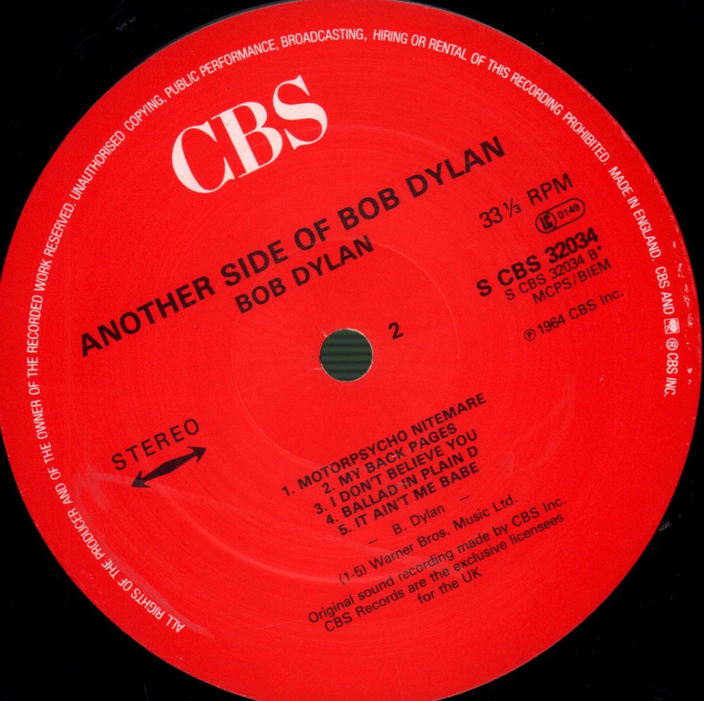 Bob Dylan - Another Side Of Bob Dylan - Lp