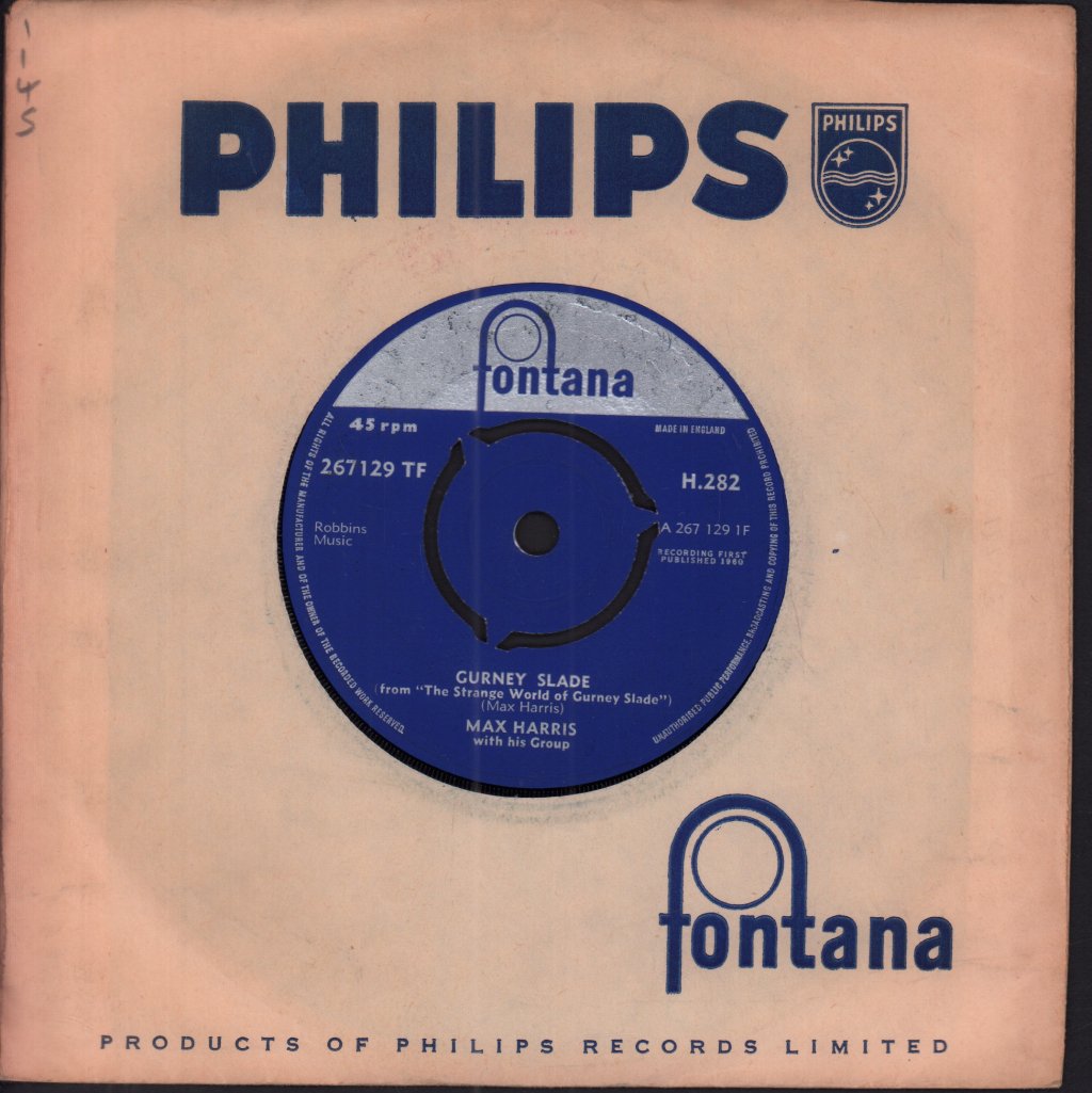 Max Harris With His Group - Gurney Slade - 7 Inch