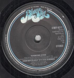 Edgar Winter Group With Rick Derringer - Diamond Eyes - 7 Inch