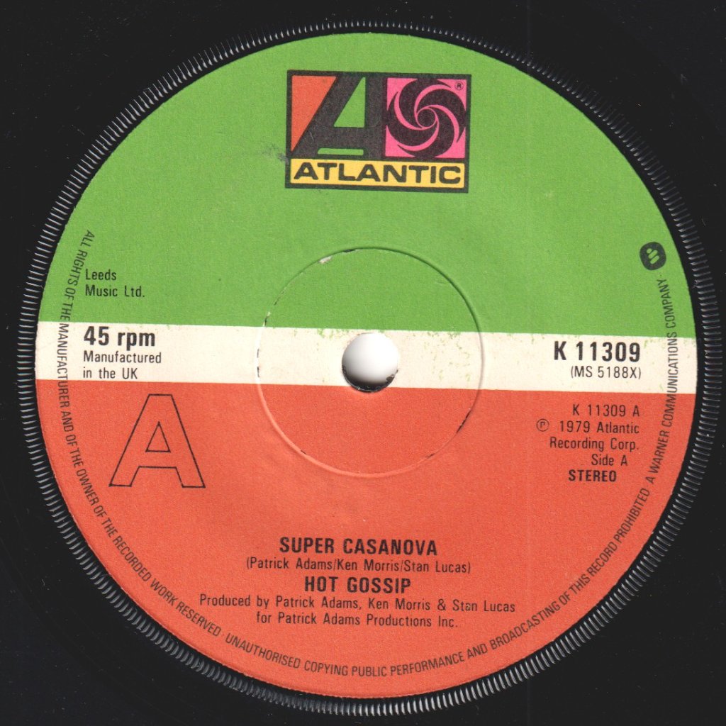Hot Gossip - Super Casanova - 7 Inch