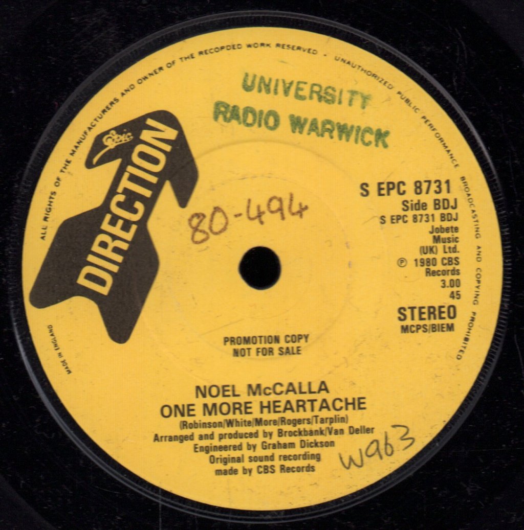 Noel Mccalla - Beggin - 7 Inch