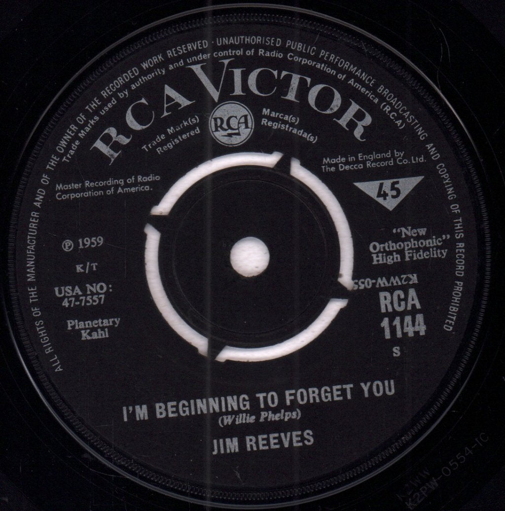 Jim Reeves - Partners - 7 Inch