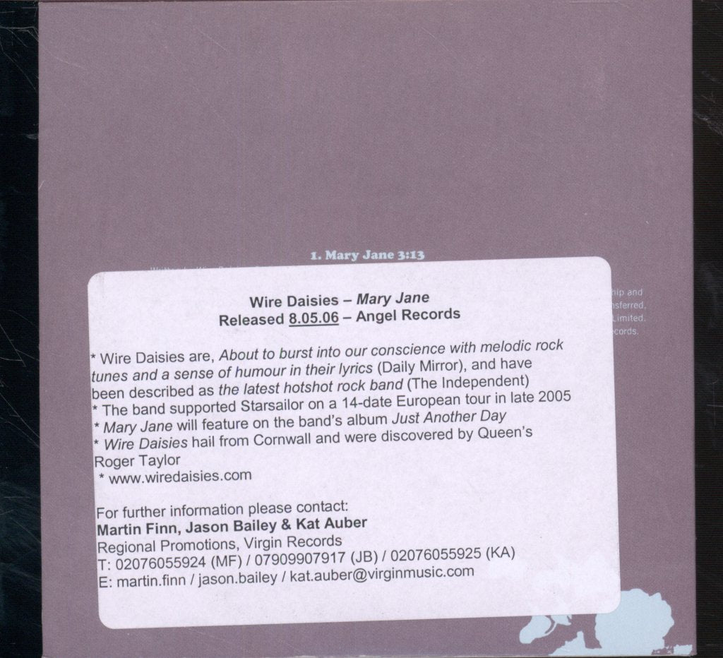 Wire Daisies - Mary Jane - Cd