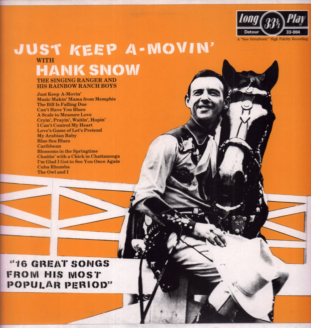 Hank Snow - Just Keep A Movin' - Lp