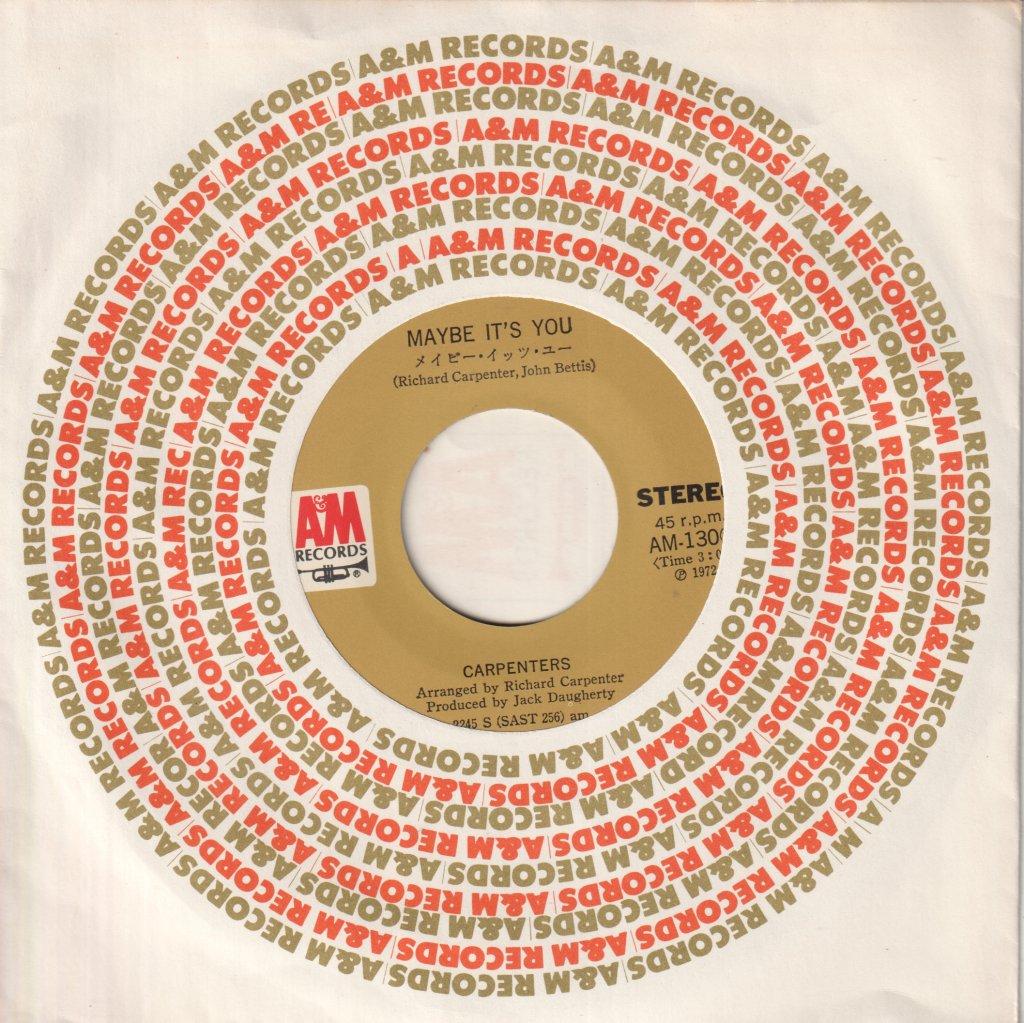 Carpenters - Hurting Each Other - 7 Inch