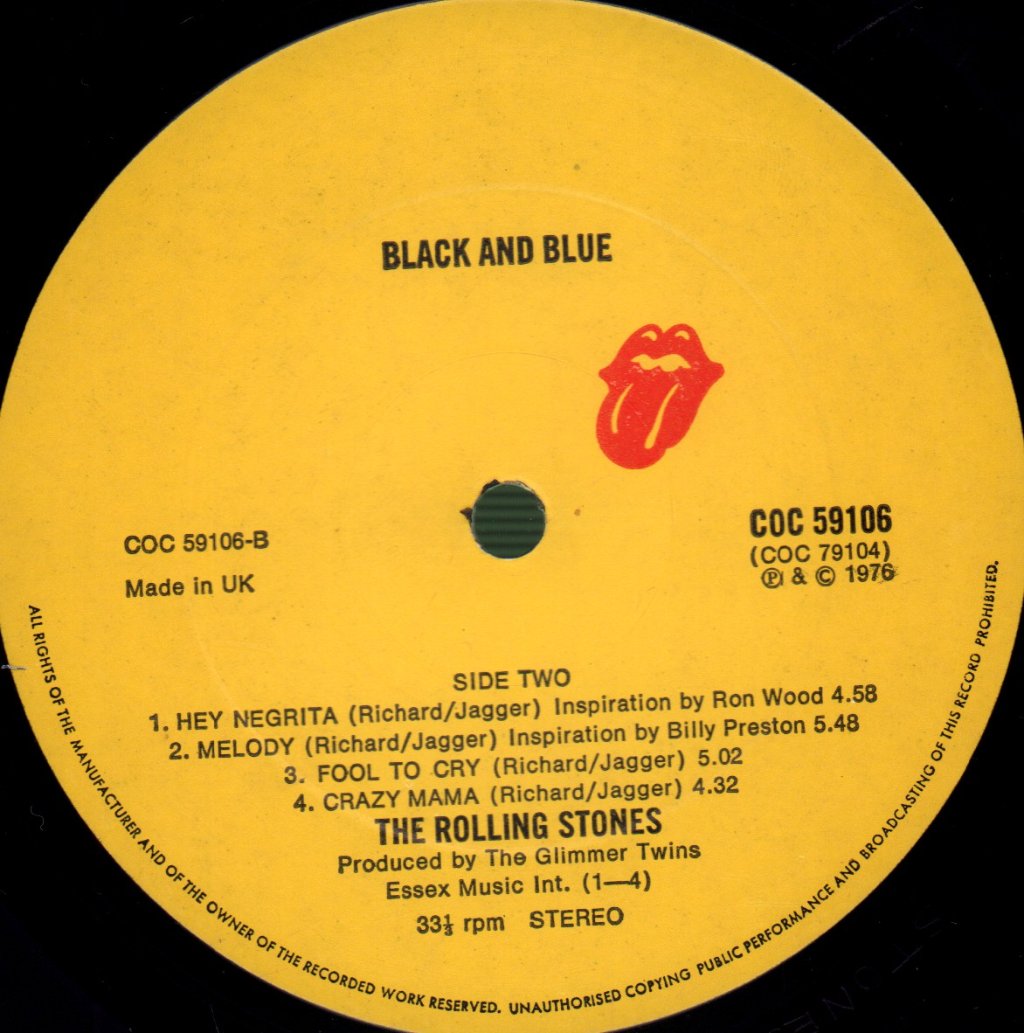 Rolling Stones - Black And Blue - Lp