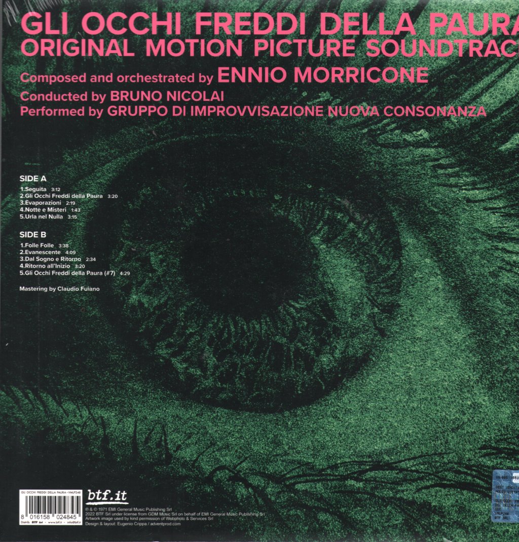 Ennio Morricone - Gli Occhi Freddi Della Paura (Original Motion Picture Soundtrack) - Lp