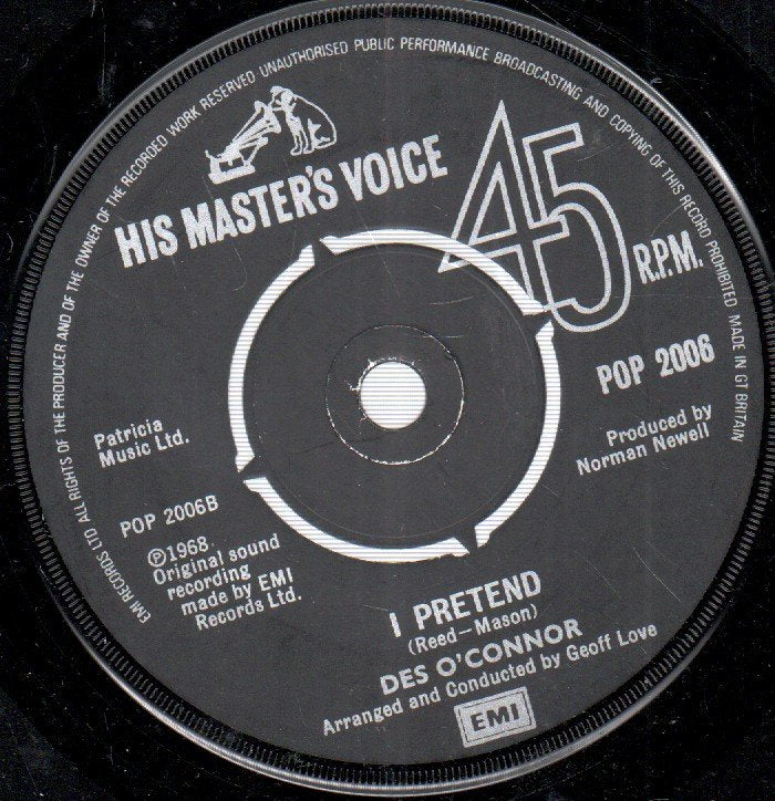 Des O'Connor - Careless Hands - 7 Inch
