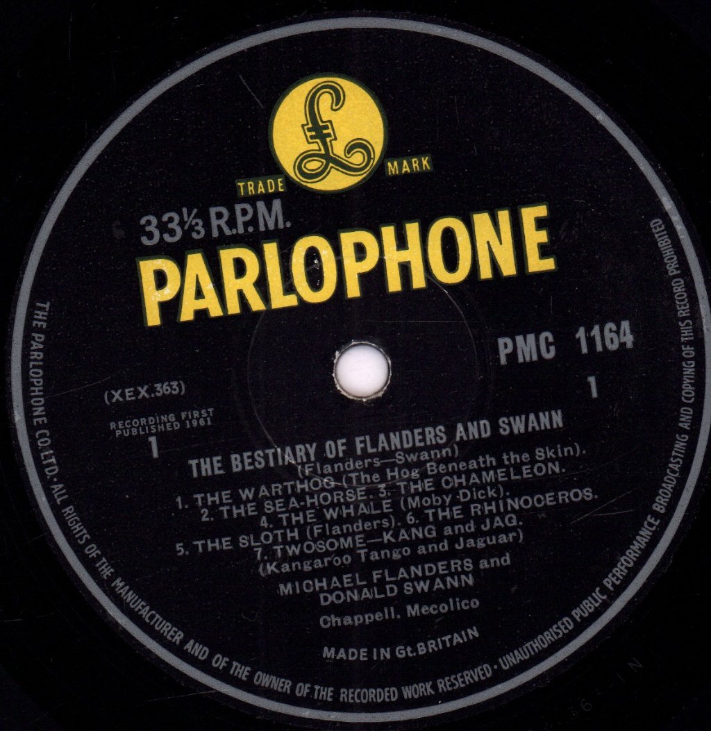 Michael Flanders And Donald Swann - Bestiary Of - Lp