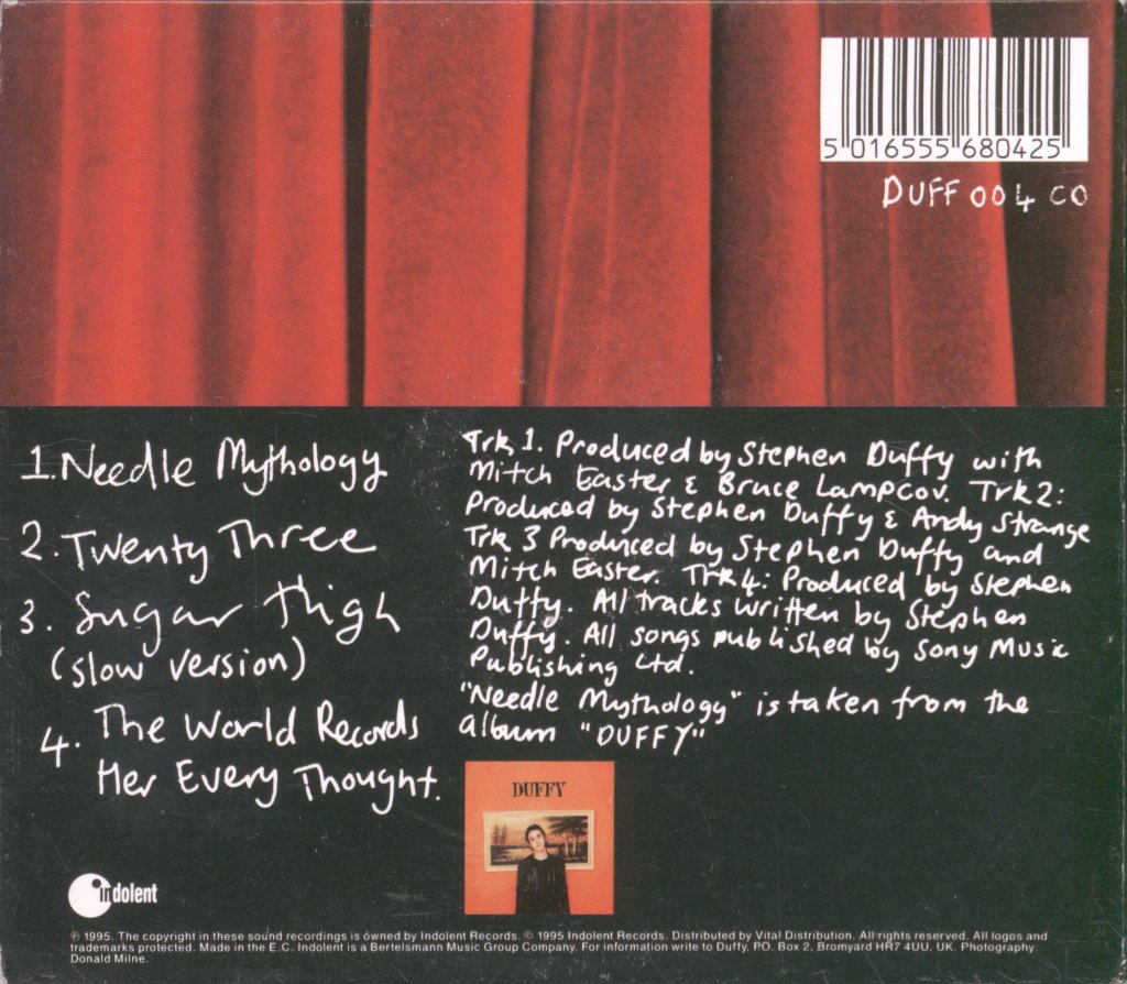 Stephen Duffy - Needle Mythology - Cd