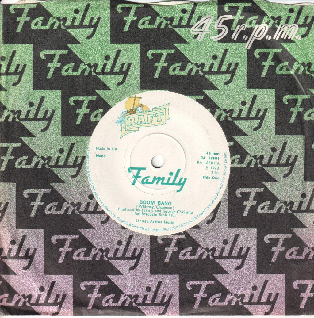 Family (Prog/Rock Group) - Boom Bang - 7 Inch