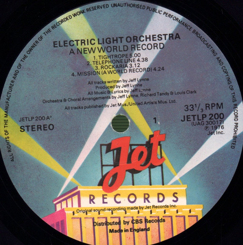 Electric Light Orchestra - A New World Record - Lp