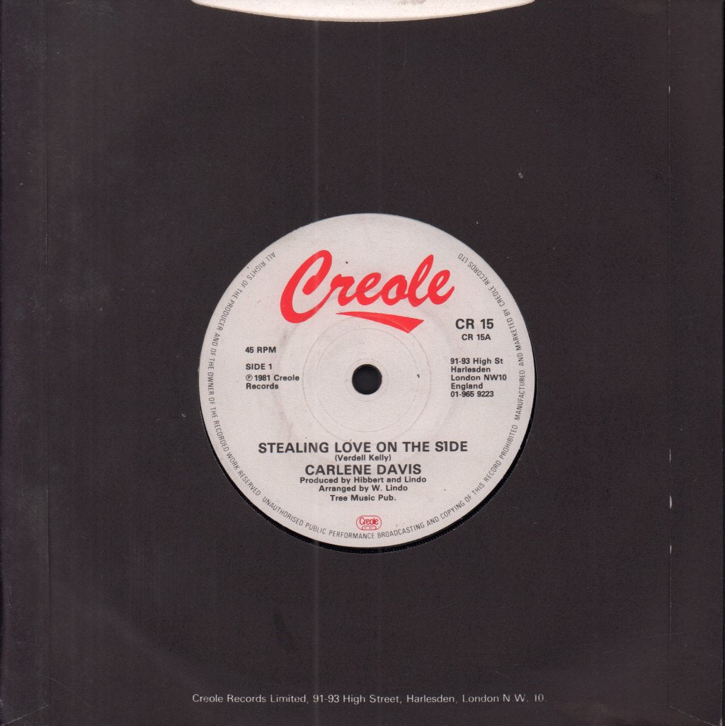 Carlene Davis/Dean Frazer - Stealing Love On The Side - 7 Inch