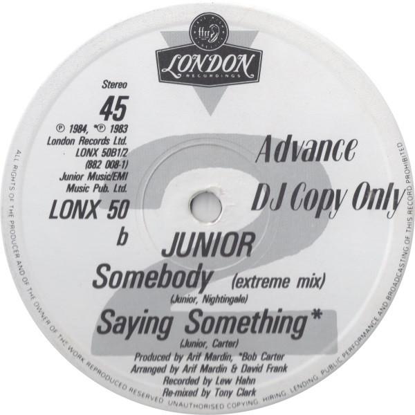 Junior - Somebody - 12 Inch