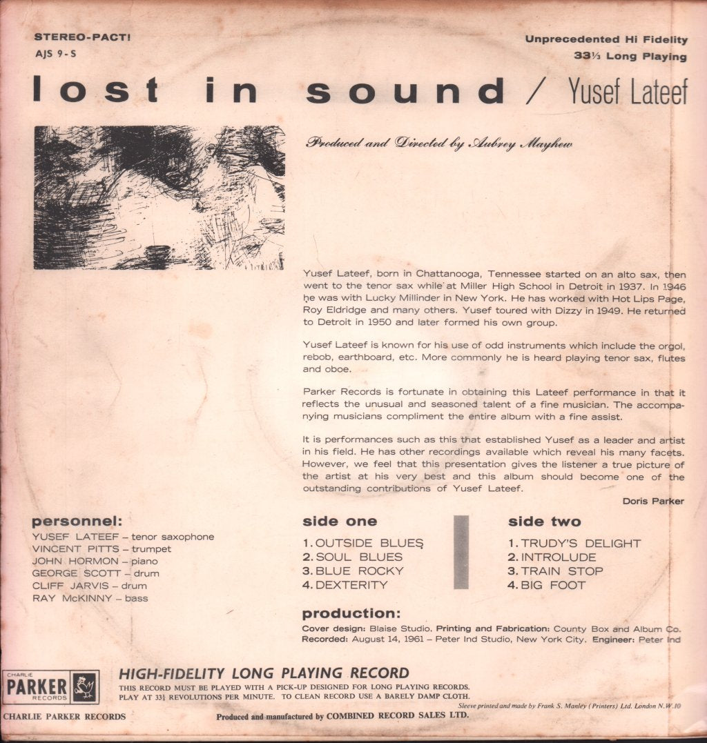 Yusef Lateef - Lost In Sound - Lp