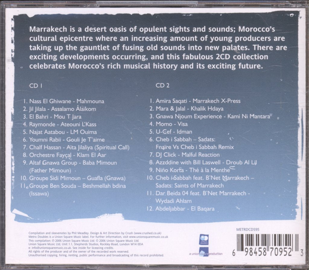 Various Artists - A Night In Marrakech - Morocco's Master Musicians Meet The Latest Maghreb Beats - Double Cd